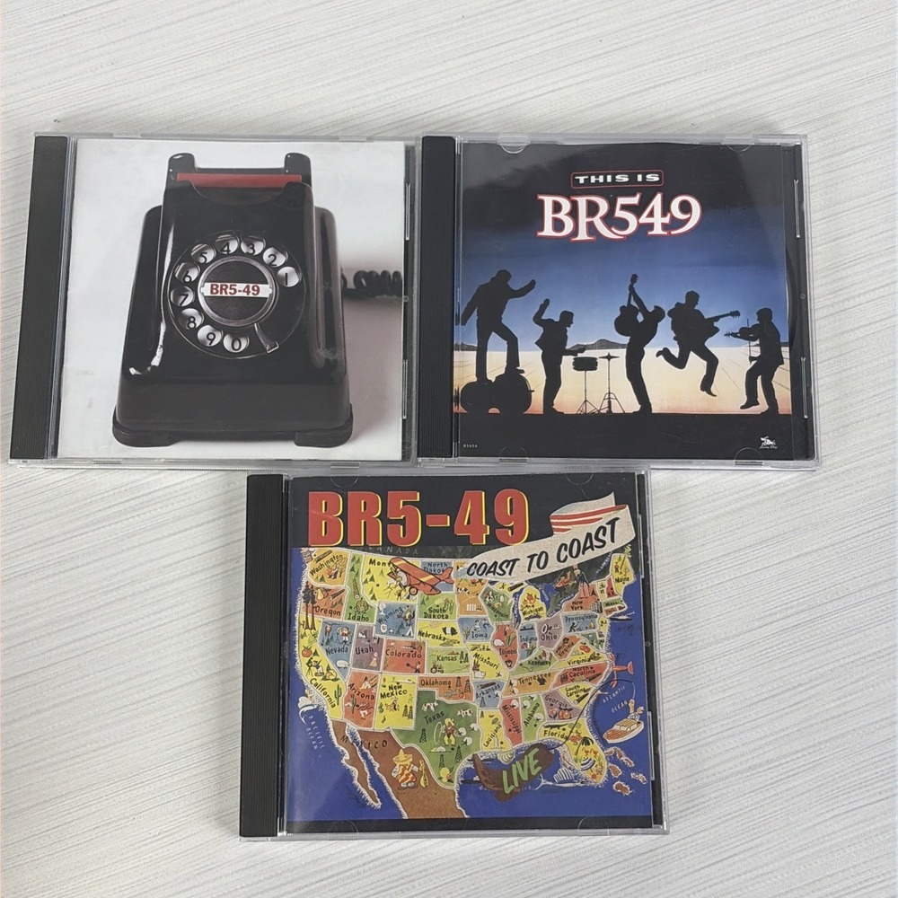 Lot of 3 BR5-49 CD's With Cases Self Titled This Is BR549 & Coast To Coast